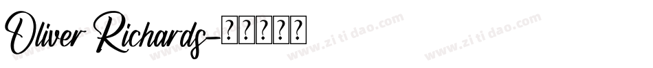 Oliver Richards字体转换